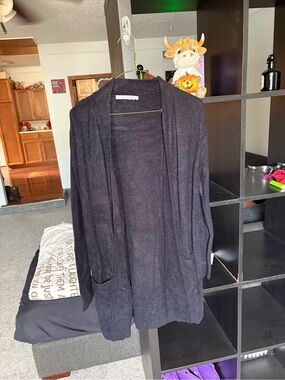 Search for Sanity Black Open-Front Cardigan
